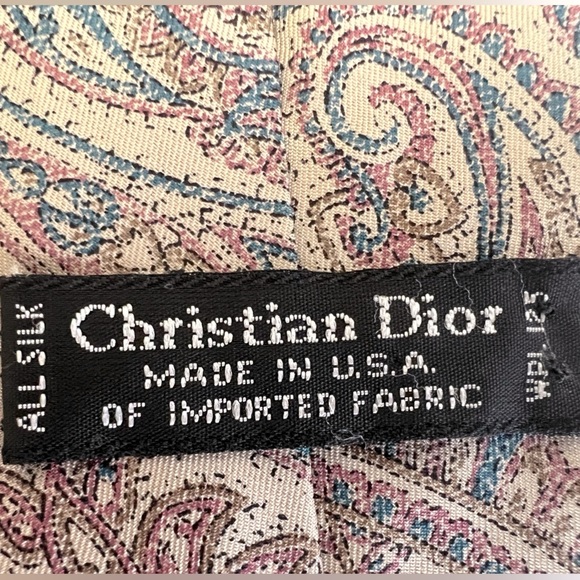 CHRISTIAN DIOR MEN’s 100% SILK TIE - Picture 4 of 5